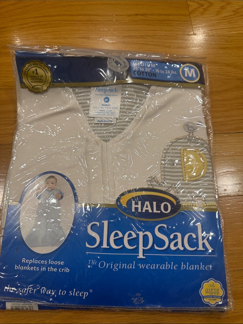 NWT Halo cotton sleep sack size medium.